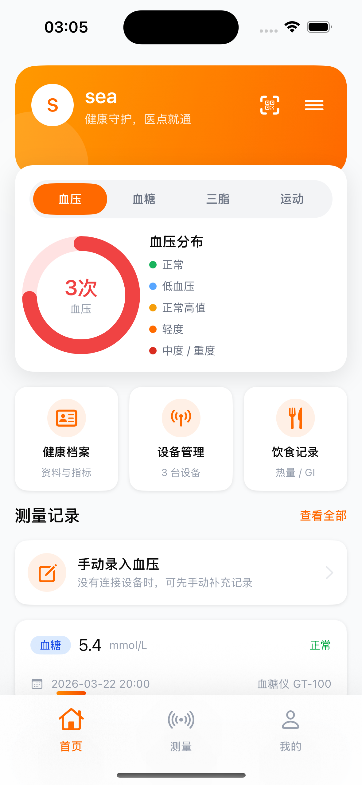Folink app health dashboard